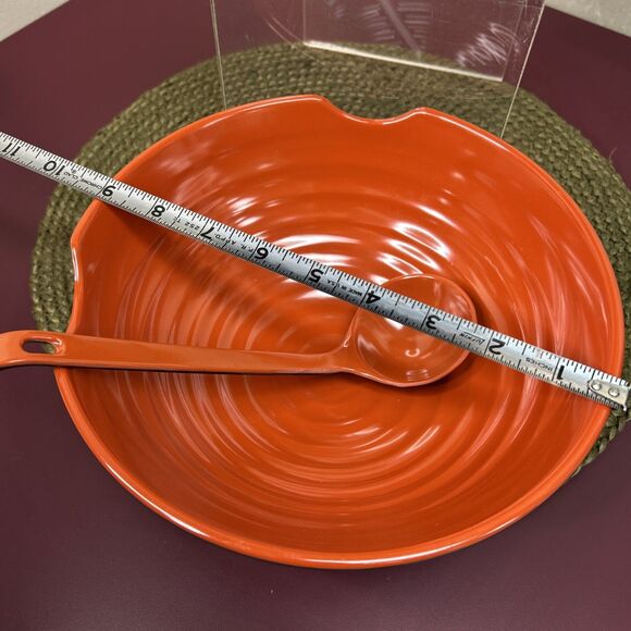 4-Piece Japanese Style Ramen Noodle Bowl Set with Spoons Orange Black - Picture 8 of 8